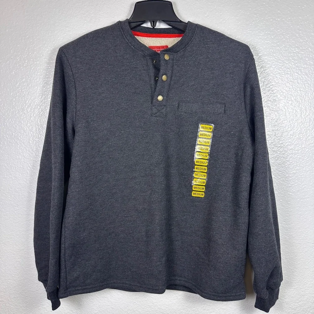 Coleman Bonded Waffle Long Sleeve Sherpa-lined Shirt. Sz M.